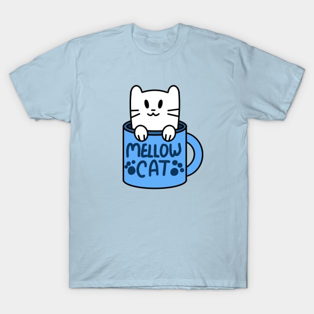 Mellow Cat T-Shirt by JenjoInk